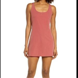 Nike Bliss Luxe Athletic Dress Orange Large